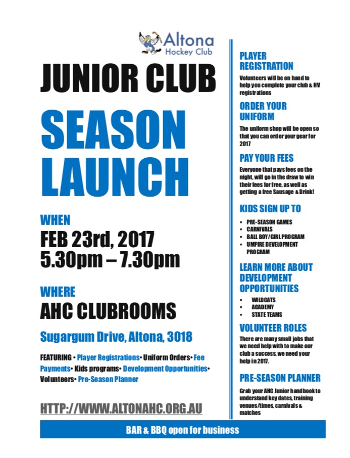 Juniors Season Launch