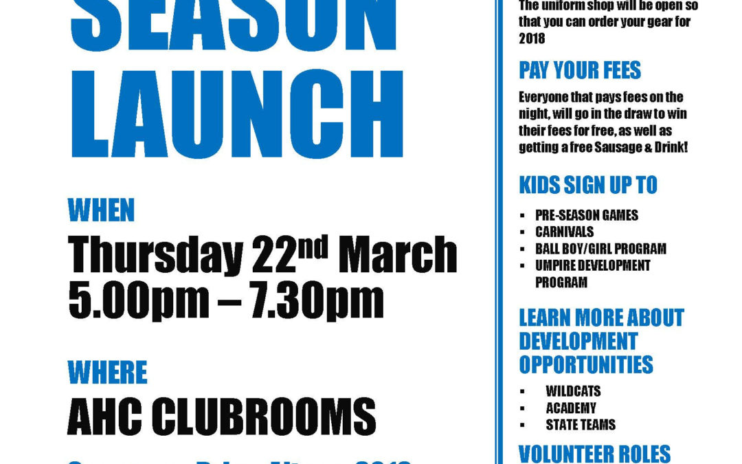 2018 Junior Season Launch