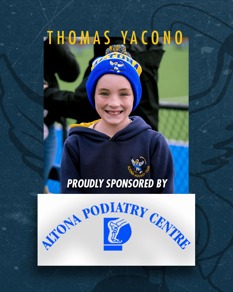 Thomas Yacono - Sponsored by Altona Podiatry Centre
